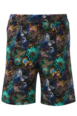 Relaxed Short with Pleats in Dark Nature | Size: S/M