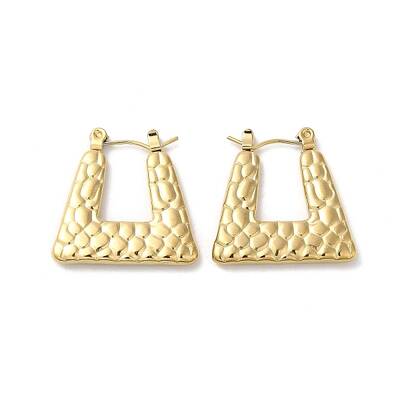 Rack Plating 304 Stainless Steel Hoop Earrings for Women