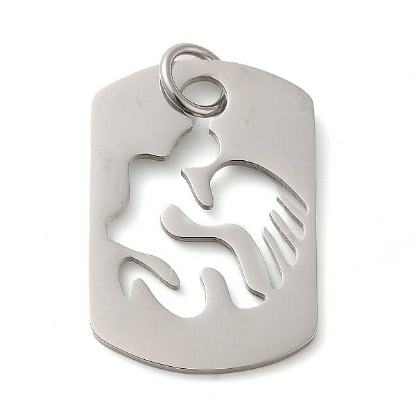 Non-Tarnish Hollow 304 Stainless Steel Pendants