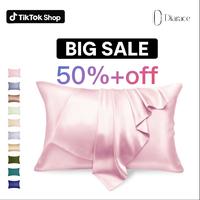 Diarace 100% Mulberry Silk 19 Momme Pillowcase - Double-Sided, Cooling & Breathable for Summer, Anti-Acne, Great for Hair & S...