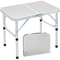 VEVOR Folding Camping Table, Adjustable Height Outdoor Portable Side Tables, Lightweight Fold Up Table, Aluminum & MDF Ultra ...