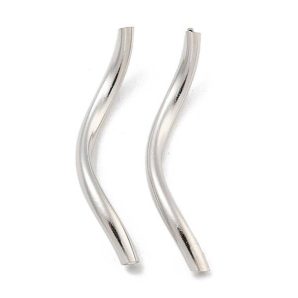 Brass Twist Tube Beads