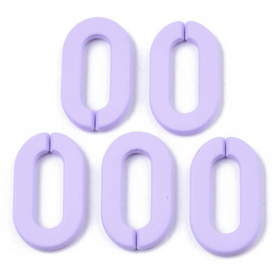 Opaque Spray Painted Acrylic Linking Rings