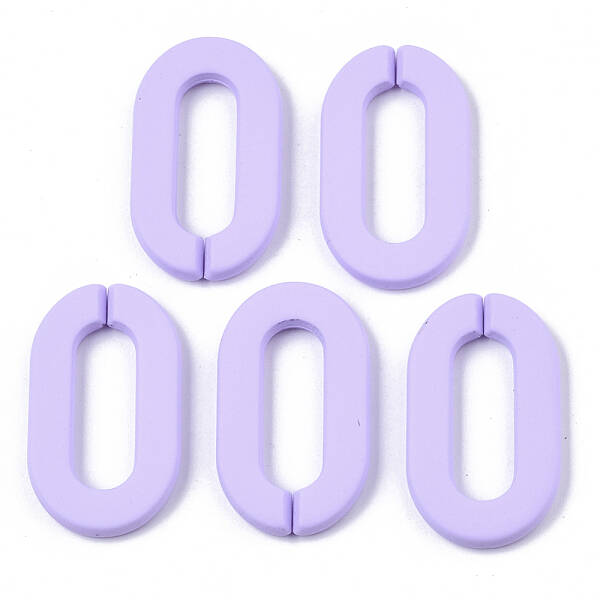 Opaque Spray Painted Acrylic Linking Rings