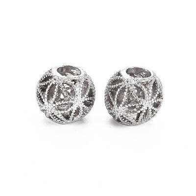 Rack Plating Alloy European Beads