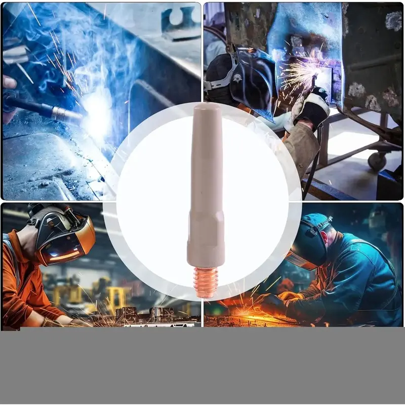 10 Piece Set of Innovative Non-Stick Welding Nozzles for Improved Welding Efficiency