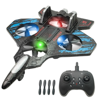 RC Stunt Fighter Jet Toy for Kids with 360° Flips & LED Lights | Easy to Fly Kids Drone