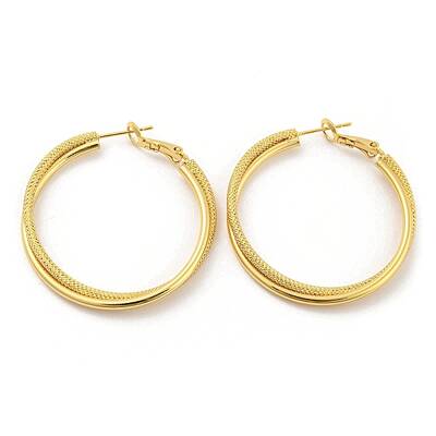 Rack Plating Brass Hoop Earrings