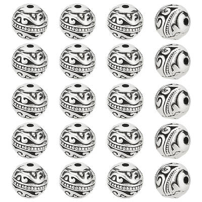 20Pcs Tibetan Style Alloy Beads