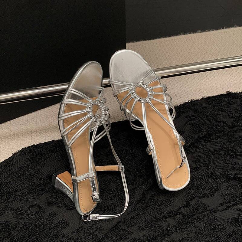 CHIKO Karlee Open Toe Chunky Heels Heeled Sandals