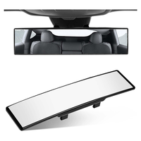 Universal 11.81 Inch Panoramic Convex rear view mirror, Interior Clip-on Wide Angle to Reduce Blind Spot Effectively for Car ...