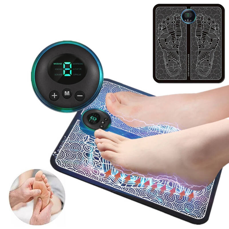 Portable EMS Foot Massage Mat – Electric Relaxation Pad with TENS Mode