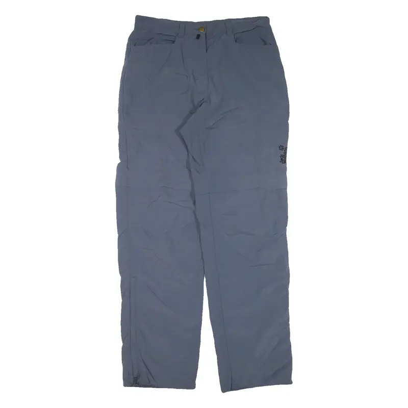 JACK WOLFSKIN Zip-off Womens Trousers Blue Regular Straight W30 L31