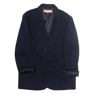 CLASSIC COLLECTIONS Womens Blazer Jacket Blue XL