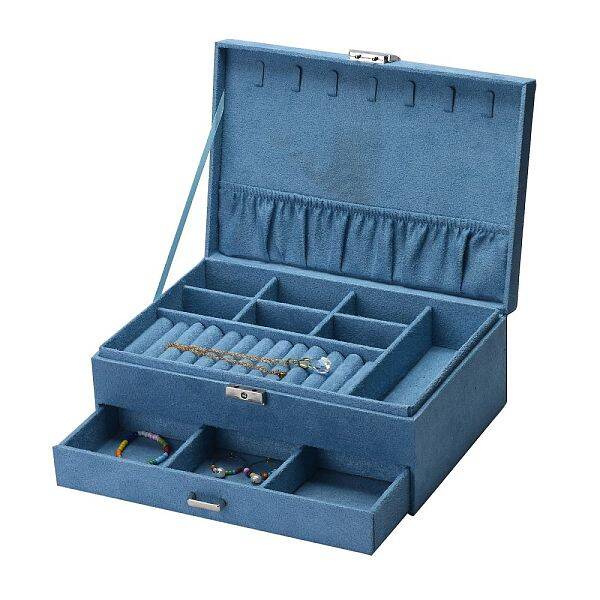 Velvet & Wood Jewelry Boxes