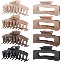 AISI HAIR Summervibes New 4.3 Inch Large Hair Claw Clips for Women Thin Thick Curly Hair, Big Matte Banana Clips paimon Brown