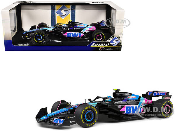 Alpine A524 #10 Pierre Gasly BWT Formula One F1 Monaco GP (2024) Competition Series 1/18 Diecast Model Car by Solido