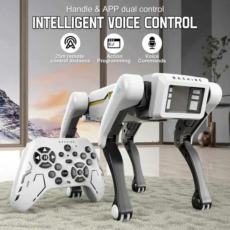 Intelligent Robot Dog - RemoteControl, Special Effects Robot DogThat Can Make Sounds And Dance,Intelligent Programming Compan...