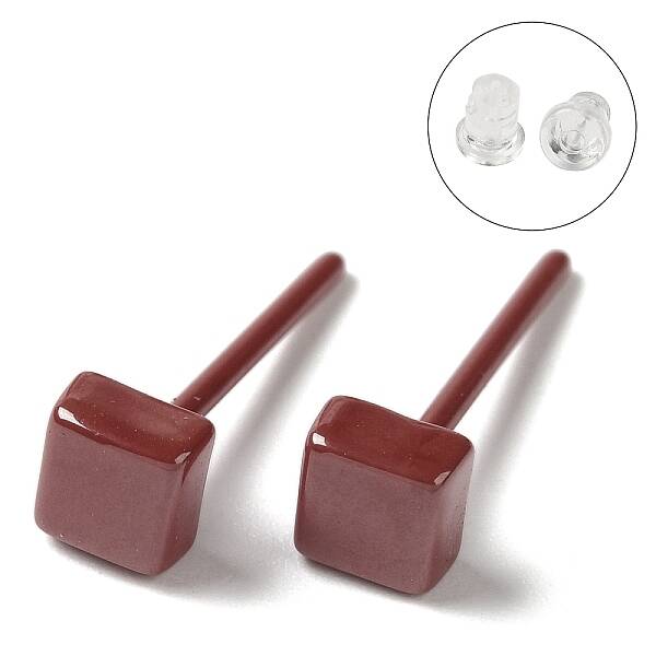 Hypoallergenic Bioceramics Zirconia Ceramic Stud Earrings