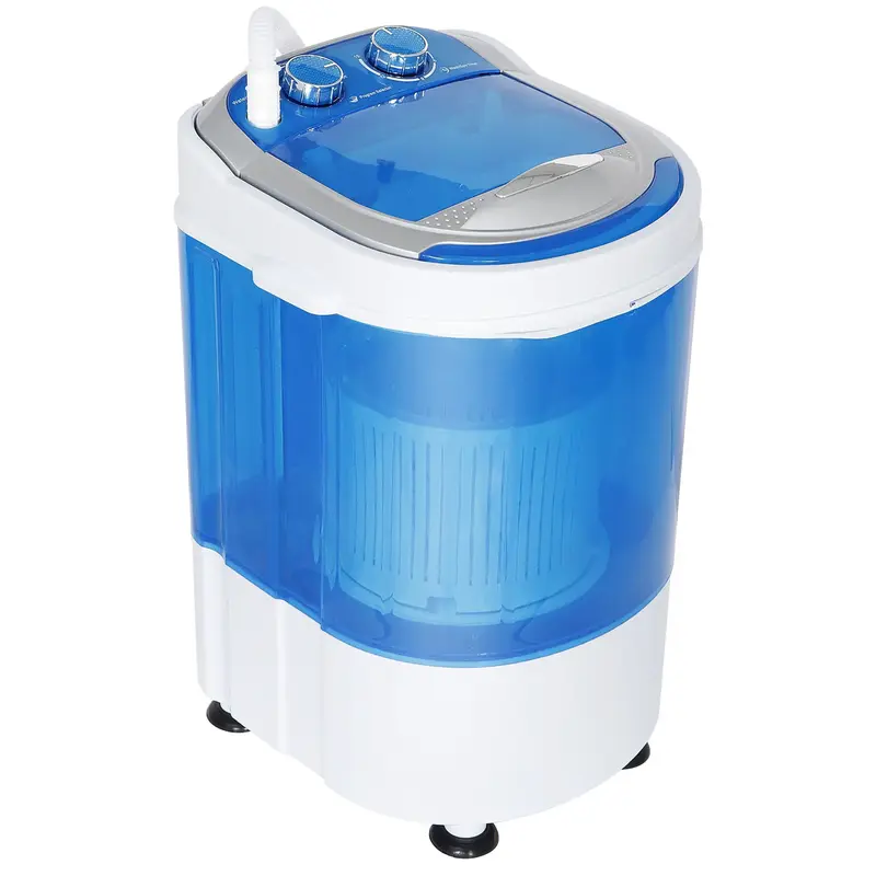 SuperDeal MINI Portable Single Bucket Wash Machine Washing Drying 2 in 1 Washer(Single, 9lbs)