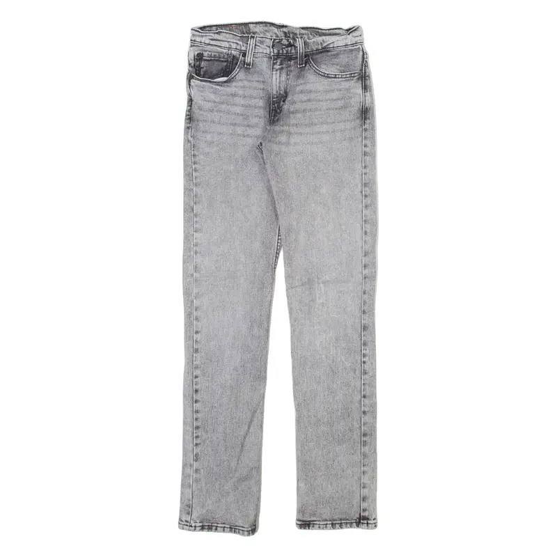 LEVI'S 511 Jeans Mens Grey Slim Straight Acid Wash W28 L32
