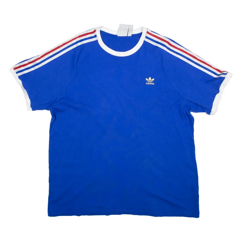 ADIDAS Womens T-Shirt Blue 2XL