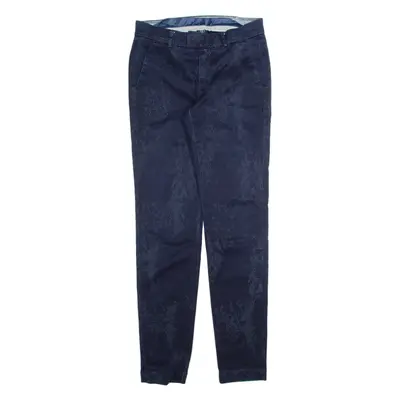 7 FOR ALL MANKIND Chino Womens Trousers Blue Slim Tapered W28 L30
