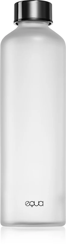 Equa Mismatch color glass water bottle Velvet black 750 ml