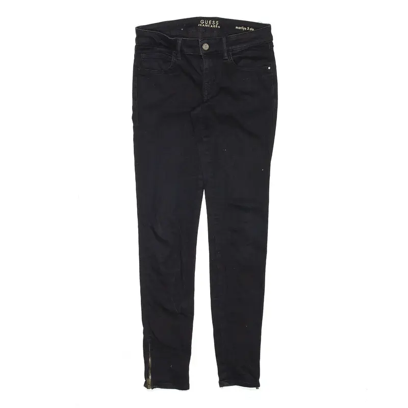 GUESS Marilyn Black Denim Slim Skinny Jeans Womens W27 L29