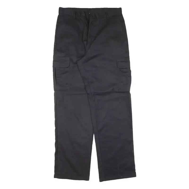 DICKIES Cargo Workwear Mens Trousers Black Relaxed Straight W34 L34