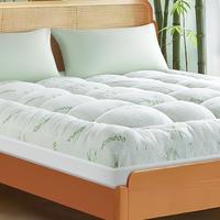 Cooling Bamboo Mattress Topper, Extra Thick 1000 GSM Down Alternative Fill Washable, Soft Mattress pad for Back Pain, Bed Mat...