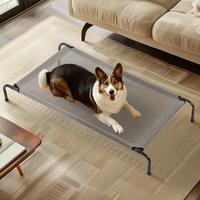 50D x 31W x 8H Elevated Dog Bed Raised Outdoor Dog Cot for Large Dogs,pet cooling bed, Installation Requires No Tools, ...