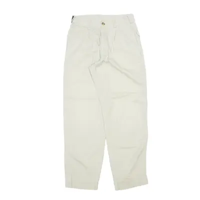 NAUTICA Trousers Cream Relaxed Tapered Womens W28 L28