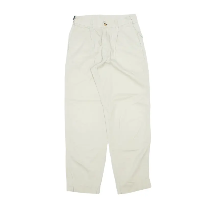 NAUTICA Trousers Cream Relaxed Tapered Womens W28 L28