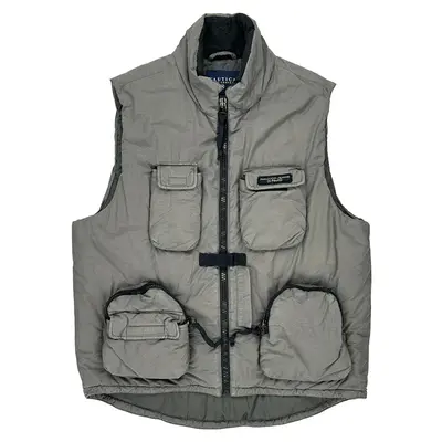 Nautica Gilet - Large Grey Cotton Blend