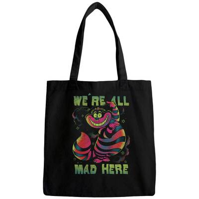 Alice In Wonderland Cheshire Cat Neon All Mad Here Bags