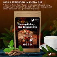 Kidneys & Liver Health Tea - Premium Ginseng Kidney Five Treasure Tea - Traditional Healthy Kidney Cleansing Tea for Men & Wo...