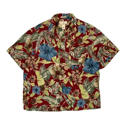 Paradise Collection Hawaiian Shirt - Large Multicoloured Silk