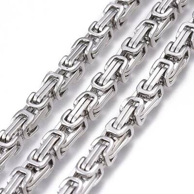 Tarnish Resistant 304 Stainless Steel Byzantine Chains