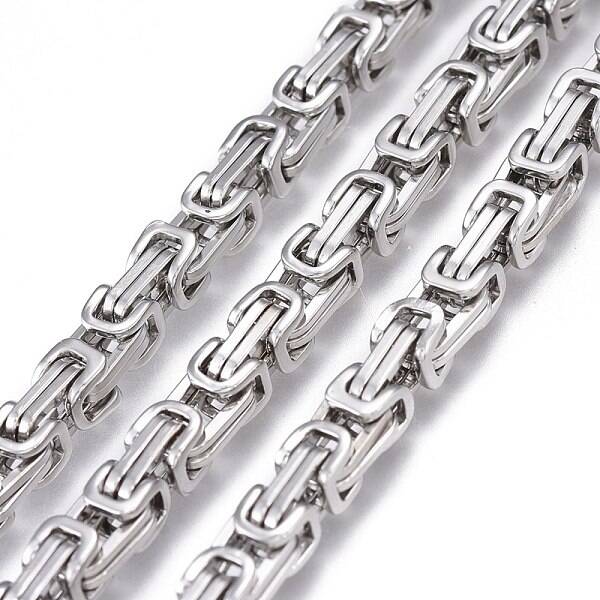 Tarnish Resistant 304 Stainless Steel Byzantine Chains