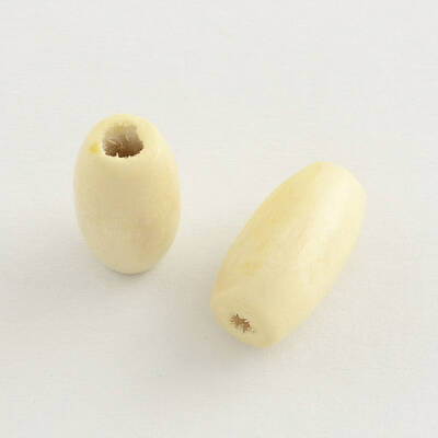 Dyed Natural Wood Beads