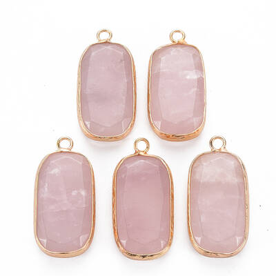 Natural Rose Quartz Pendants