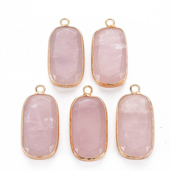 Natural Rose Quartz Pendants