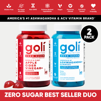 Zero Sugar Best Seller DUO - Apple Cider Vinegar with Vitamin B12 and Probiotics To Address Bloating, Ashwagandha & L-Theanin...