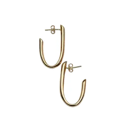 Aria J Hoops | Material: 18K Gold Filled