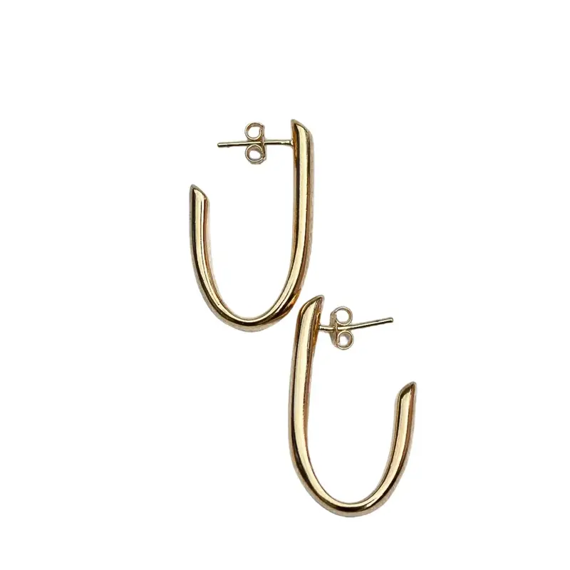 Aria J Hoops | Material: 18K Gold Filled