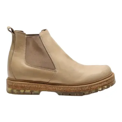 BIRKENSTOCK Chelsea Boots Beige Leather Womens UK 8