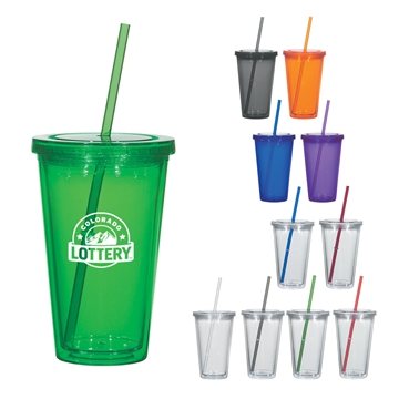 48 Customized 16 oz Newport Acrylic Tumbler - Double Wall & BPA ...