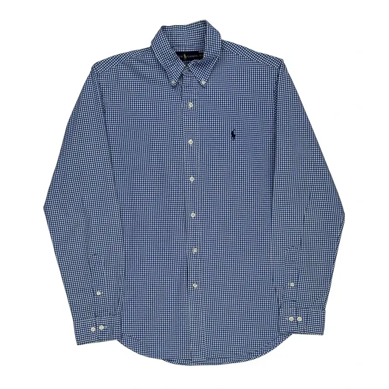 Ralph Lauren Checked Shirt - Medium Blue Cotton
