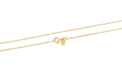Beneto exclusive Anker AGS1286-GOLD Gold Plated Silver Chain - Length: 42cm